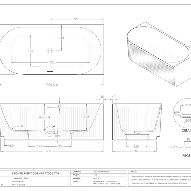 ADP Australia specification sheet