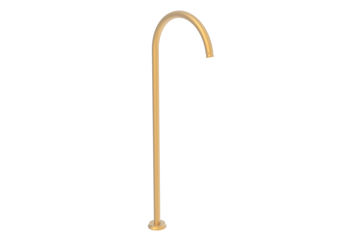 Eternal Floor Spout in Brushed Brass