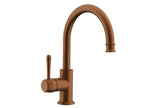 Eternal Gooseneck Basin Mixer in Brushed Copper