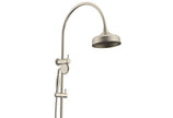 Eternal Gooseneck Twin Shower Set in Brushed Nickel