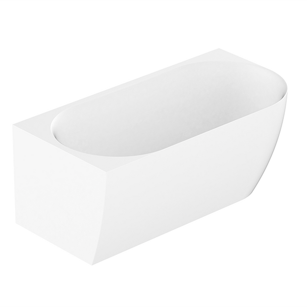 Glacier 1500 Left Corner Gloss White Bath