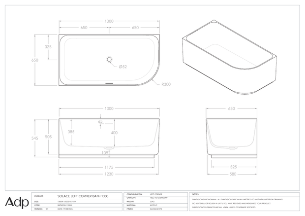 ADP Australia specification sheet