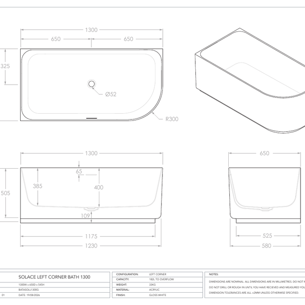 ADP Australia specification sheet