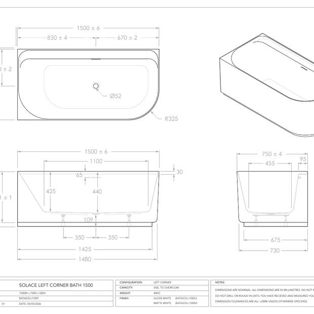 ADP Australia specification sheet