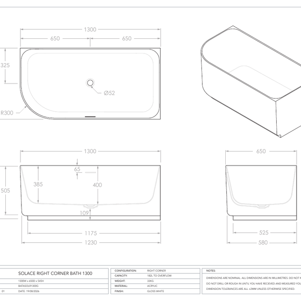 ADP Australia specification sheet