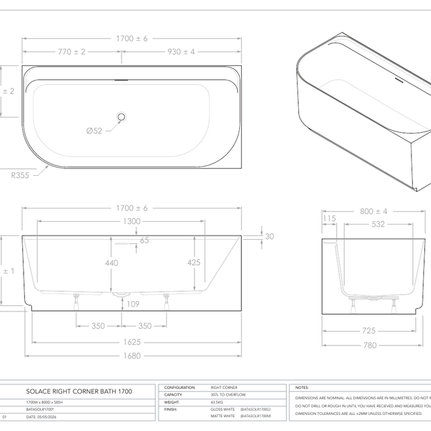 ADP Australia specification sheet