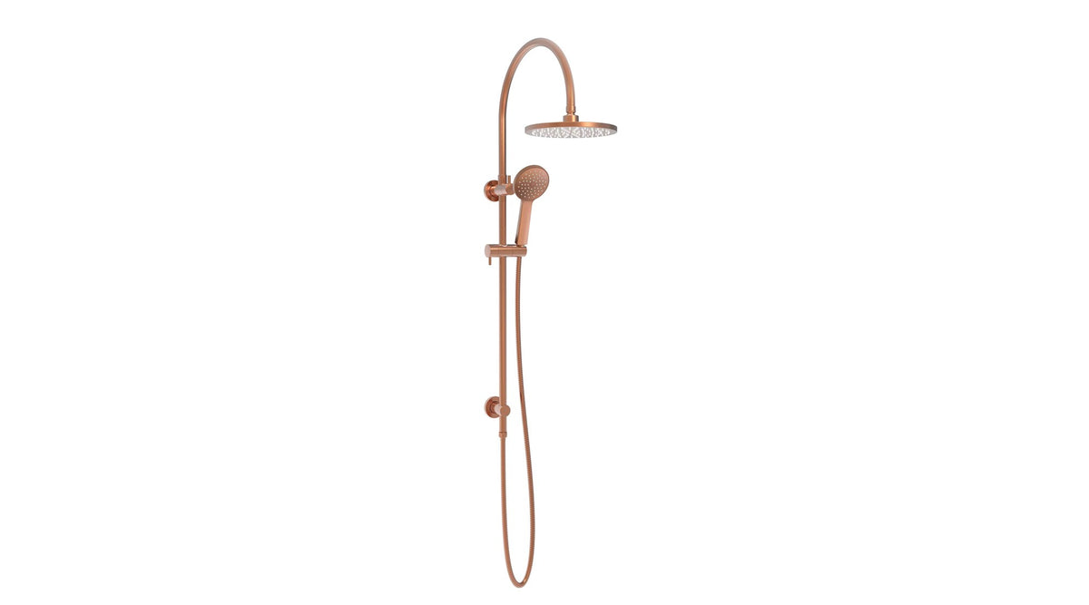 Soul Classic Gooseneck Shower Set in Brushed Copper