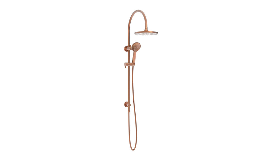 Soul Classic Gooseneck Shower Set in Brushed Copper