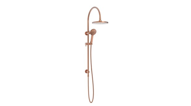 Soul Classic Gooseneck Shower Set in Brushed Copper