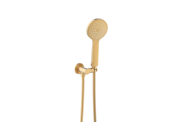 Soul Classic Hand Shower on Hook in Brushed Brass
