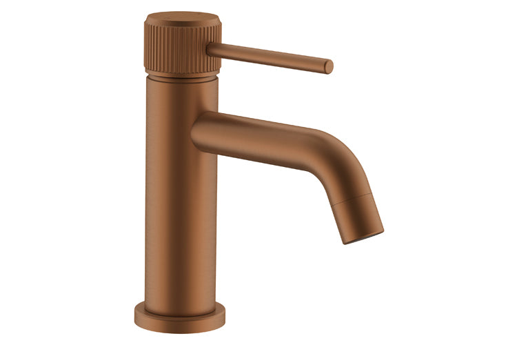 Soul Groove Basin Mixer in Brushed Copper