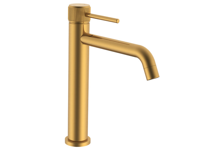 Soul Groove Extended Basin Mixer in Brushed Brass