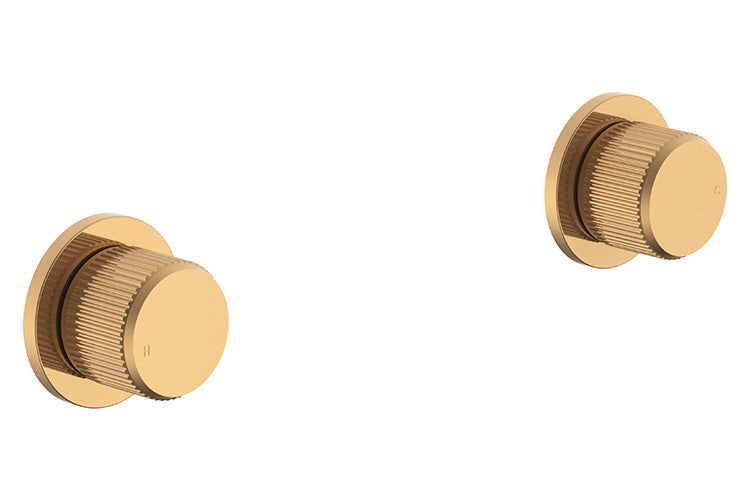 Soul Groove Wall Top Assembly (Pair) in Brushed Brass