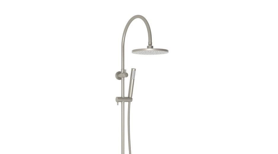 Soul Slimline Gooseneck Shower Set in Brushed Nickel