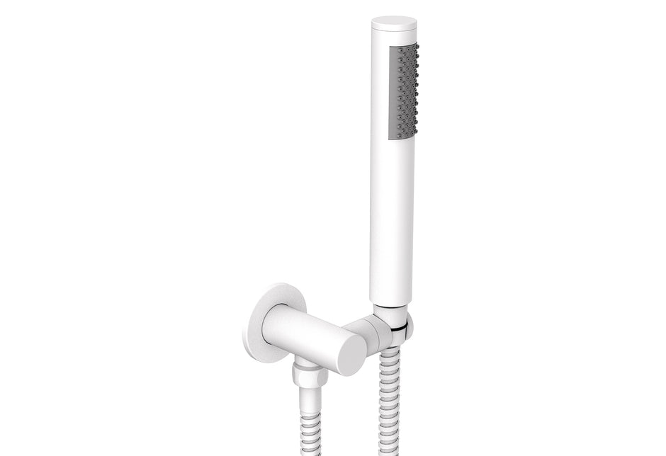 Soul Slimline Hand Shower on Hook in Matte White