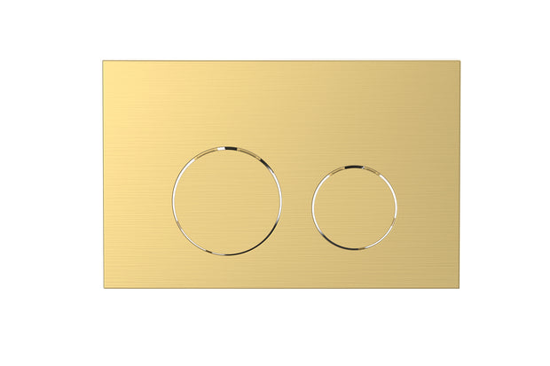 Toilet Flush Button in Brushed Brass