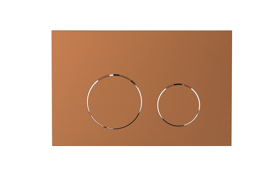 Toilet Flush Button in Brushed Copper