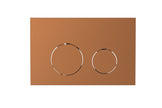 Toilet Flush Button in Brushed Copper