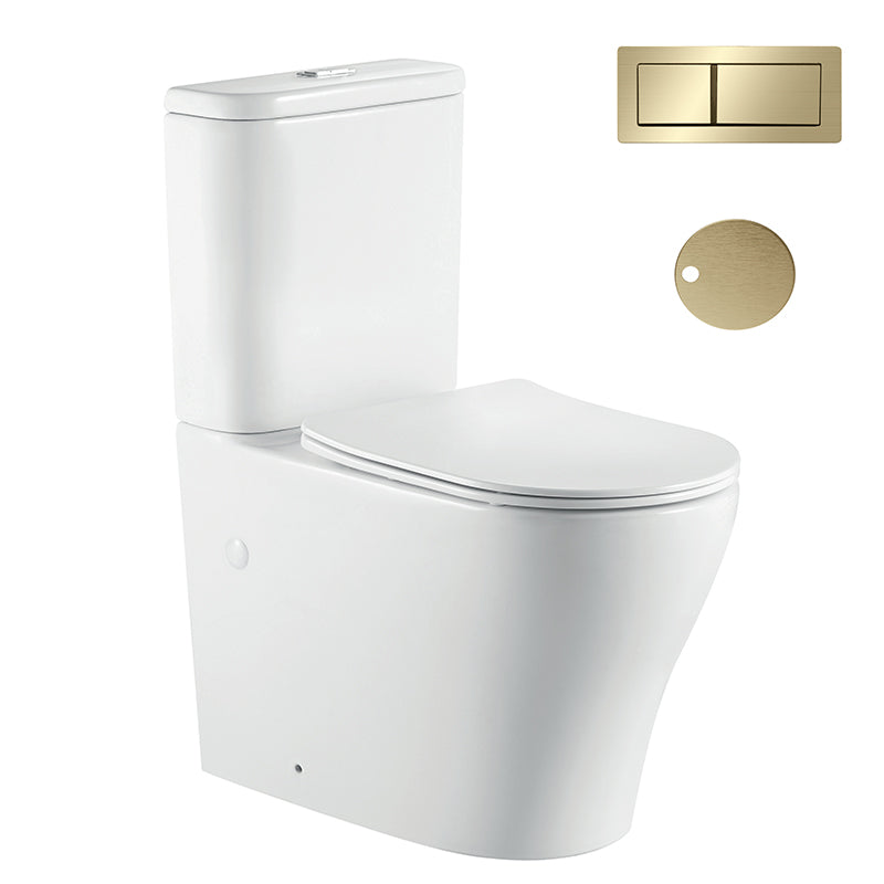 Zenmo Vivo-II Toilet Suite in Brushed Brass