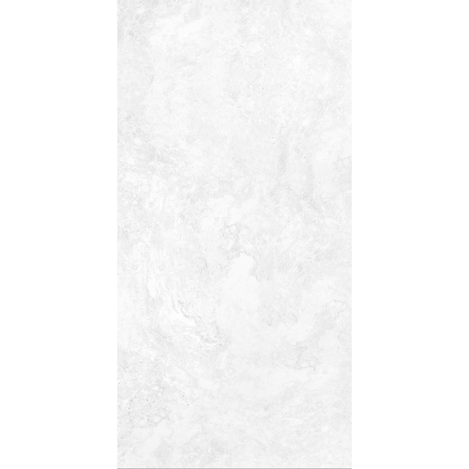 Agrigento White Polished Marble Look Porcelain Tiles 300x600mm tile