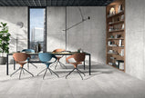 Alba Grey Satin Stone Look Porcelain Tiles 600x600mm in a room setting