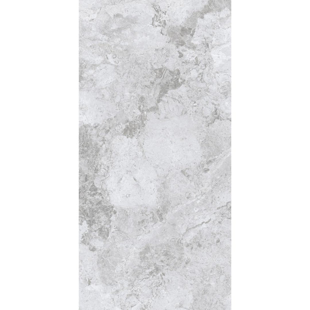 Arctic Tundra Grey Polished Stone Look Porcelain Tiles 600x1200mm tile