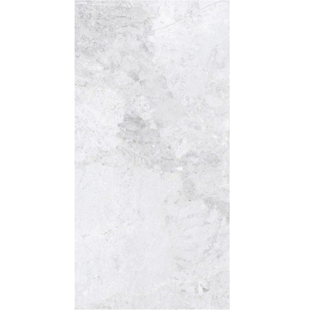 Arctic Tundra White Polished Stone Look Porcelain Tiles 750x1500mm tile