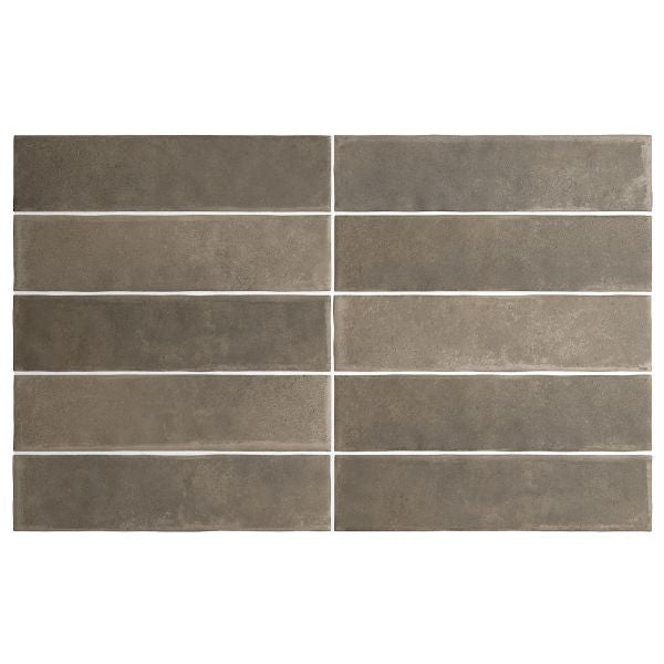 Argile Cacao Matt Porcelain Subway Tiles tile