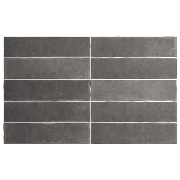 Argile Dark Matt Porcelain Subway Tiles tile