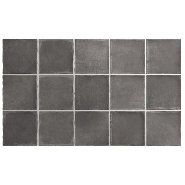 Argile Dark Square Matt Porcelain Tiles tile