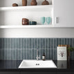 Argile Glacier Matt Porcelain Subway Tiles in a room setting