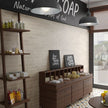 Argile Siena Matt Porcelain Subway Tiles in a room setting