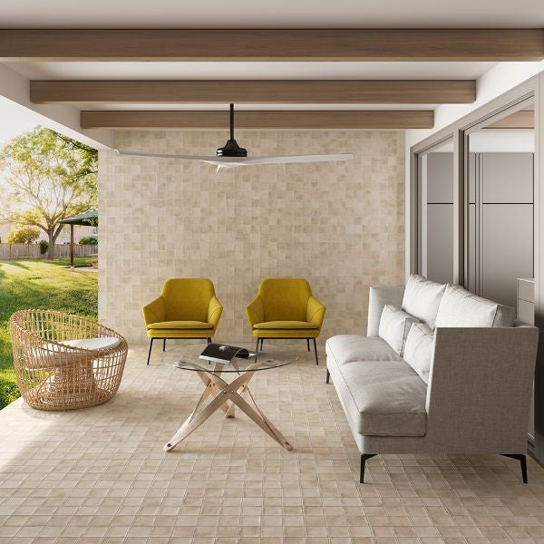 Argile Siena Square Matt Porcelain Tiles in a room setting