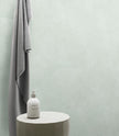 Art Mint Green Matt Concrete Look Porcelain Tiles in a room setting