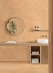 Art Sand Matt Concrete Look Porcelain Tiles in a room setting