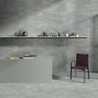 Aspen Charcoal External Stone Look Porcelain Tiles 600x600mm in a room setting