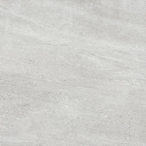 Aspen Silver Matt Stone Look Porcelain Tiles 600x600mm tile