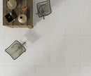 Aspen White Matt Stone Look Porcelain Tiles 600x600mm in a room setting