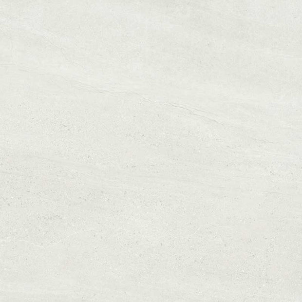 Aspen White Matt Stone Look Porcelain Tiles 600x600mm tile