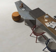 Aspen White Matt Stone Look Porcelain Tiles 600x600mm in a room setting