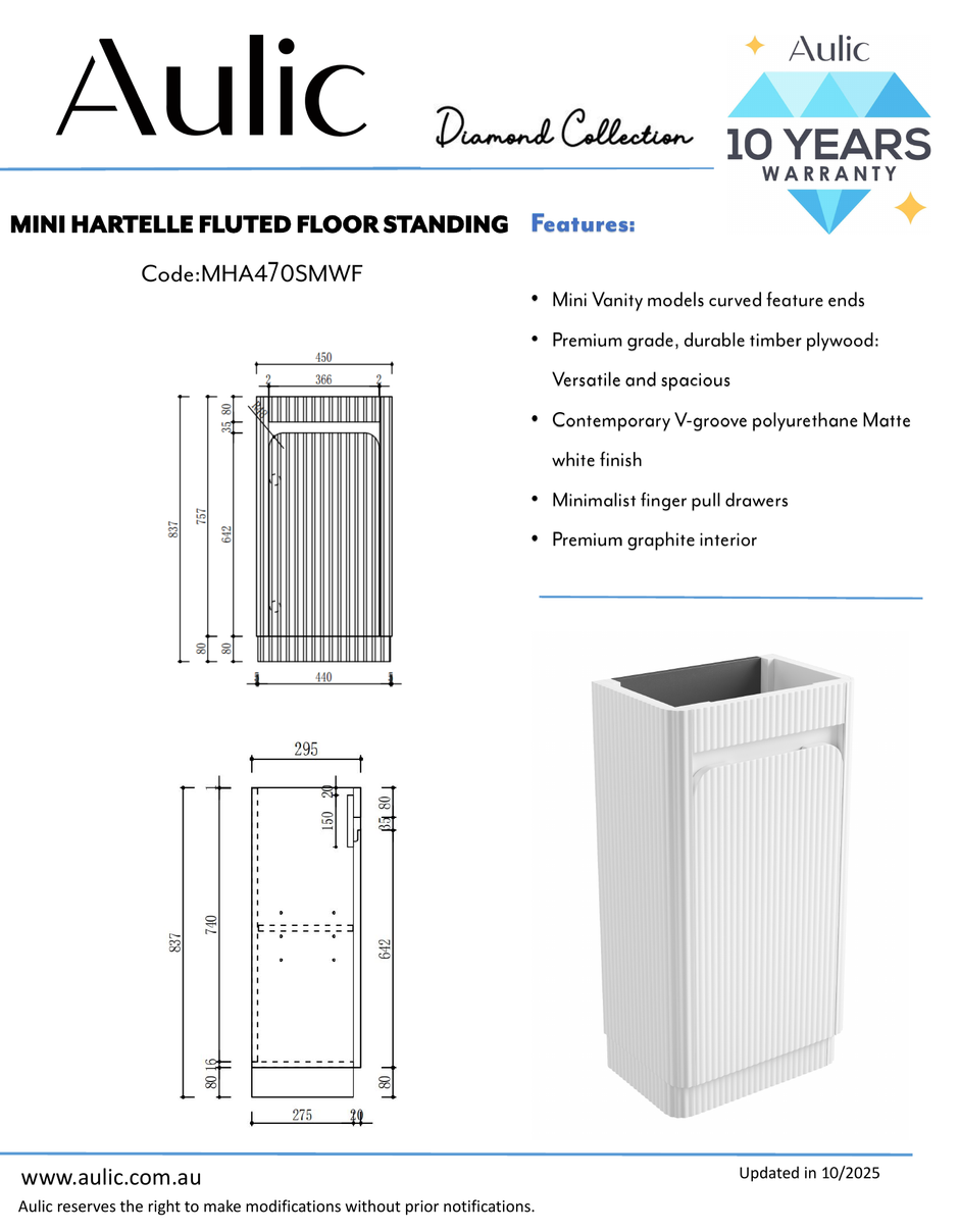 Aulic specification sheet