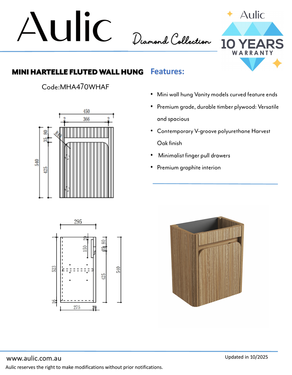 Aulic specification sheet