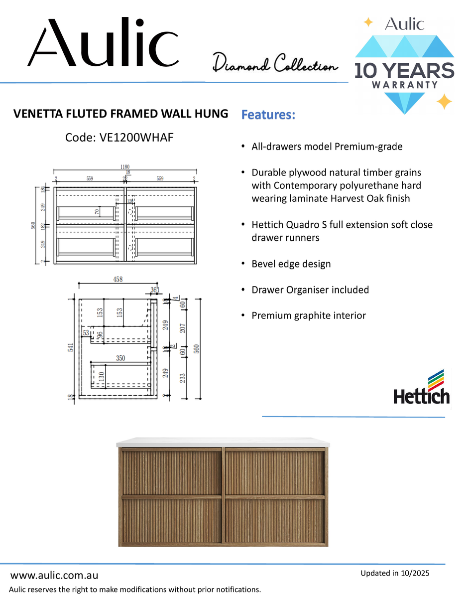 Aulic specification sheet