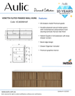 Aulic Venetta Fluted Framed Wall Hung Harvest Oak 1800mm wall hung vanity