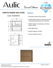 Aulic Venetta Framed Wall Hung Harvest Oak 600mm wall hung vanity