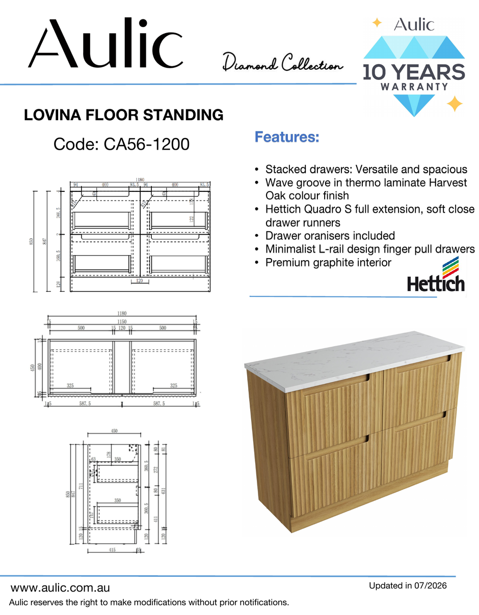 Aulic specification sheet