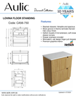 Aulic Lovina Floor Standing 750mm freestanding vanity