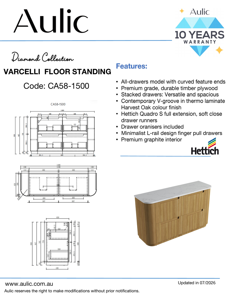 Aulic specification sheet