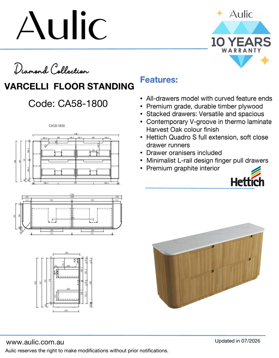 Aulic specification sheet