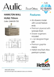 Aulic Hamilton Wall Hung 750mm wall hung vanity